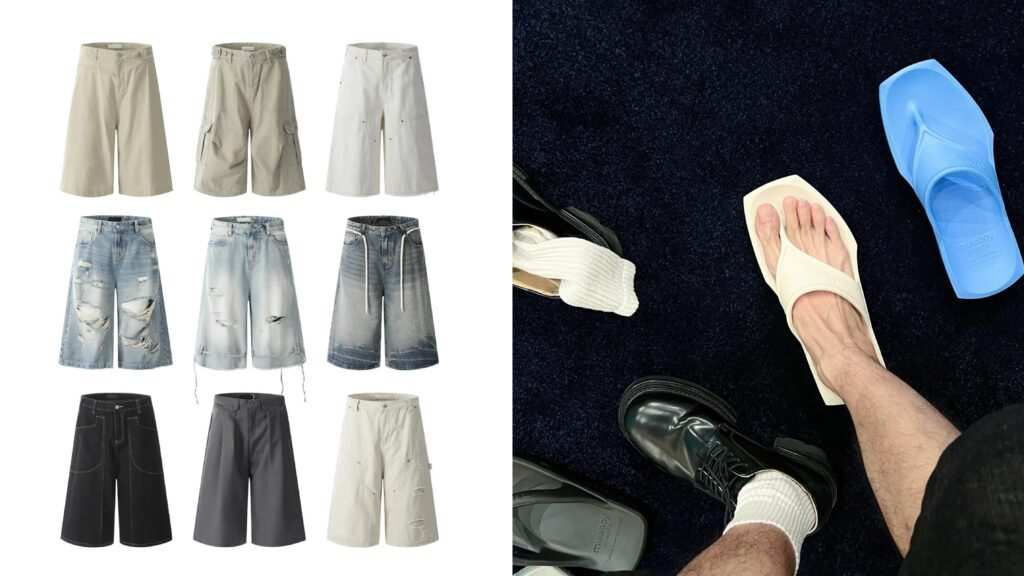 Capri pants wholesale China and chunky flip flops platform sandals manufacturer