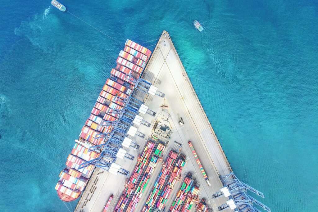China to US North America shipping rates February 2026 logistics container terminal