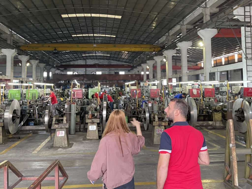 Factory tour to understand the factory's production capacity