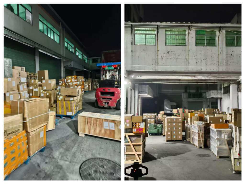 V7proX warehouse helping buyers consolidate shipping China for Foshan furniture and building materials.