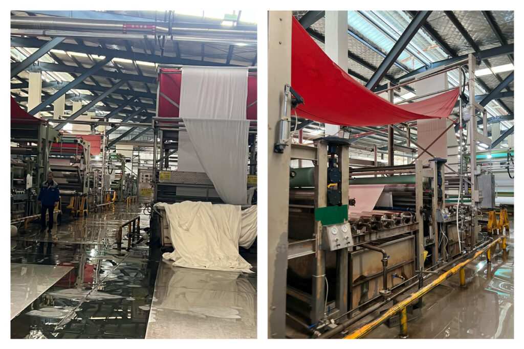 Industrial fabric dyeing machine illustrating idle capacity cost and lesser vat fees in clothing manufacturing